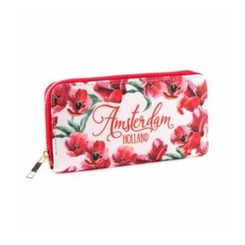 Geldbörse rote Tulpen