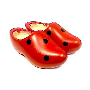 Ladybugs children's wooden shoes