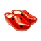  Wooden shoes with dots