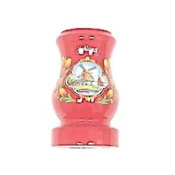 Rote Holzvase
