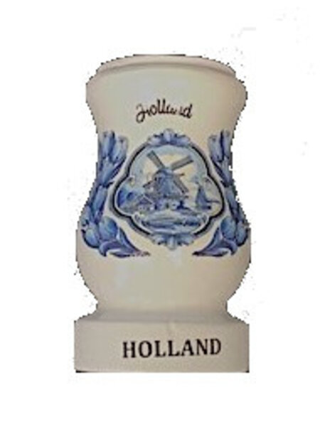 White wooden vase