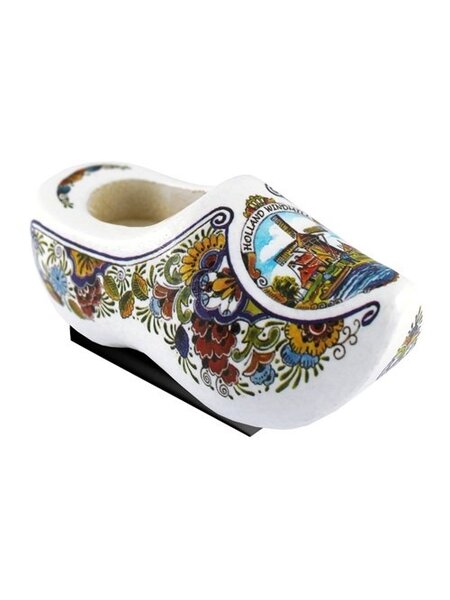 White magnet clog poly windmill