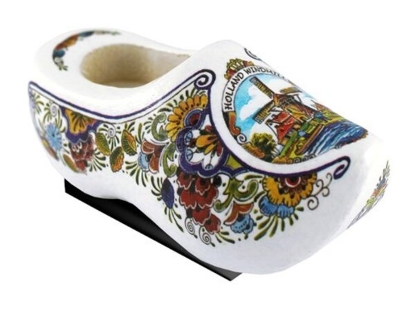 White magnet clog poly windmill