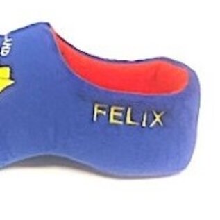 Clog-Slipper mit gesticktem Text