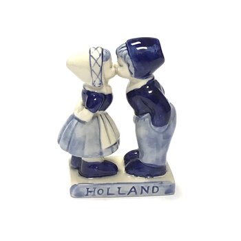 küssendes Paar delfts blau  6 cm