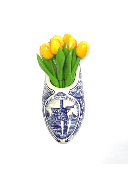 Delft blaue Clog Wandvase