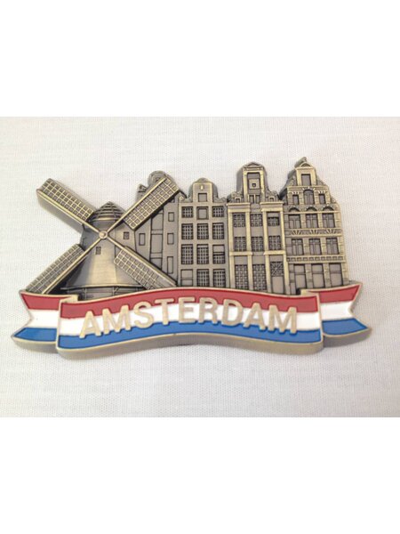 Magneet Amsterdam grachten metaal