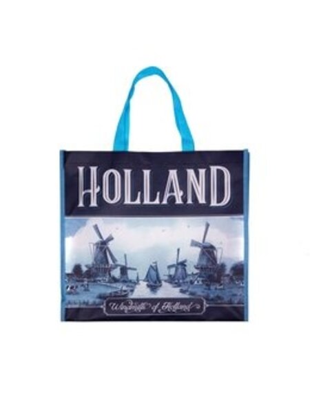 Einkaufstasche Delft blau