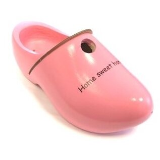 Birdhouse clog painted with text