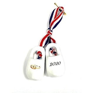 Corsage clogs with text