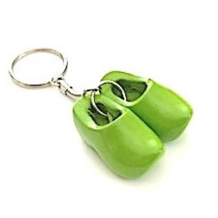 Keychain with 2 clogs with flag