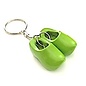 Keychain with 2 clogs with flag