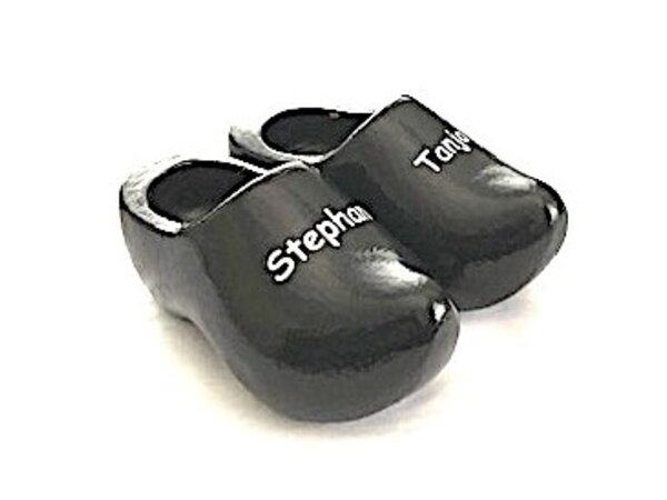 Souvenir clogs with text 14 cm