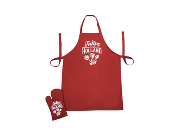 Red kitchen set