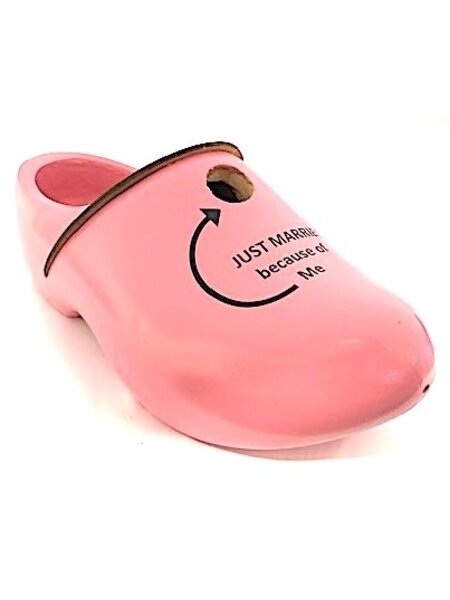 Vogelhaus Clog mit Text gemalt