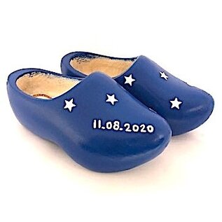 Geburt Holzschuhe mit Text