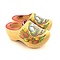  gelakte souvenirs klompjes 14 cm met tulp