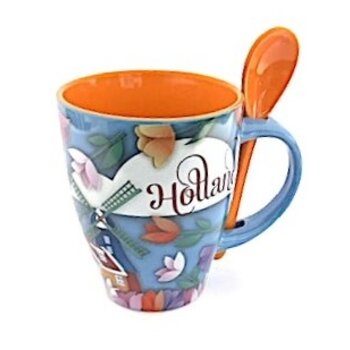 Cup with spoon Holland large