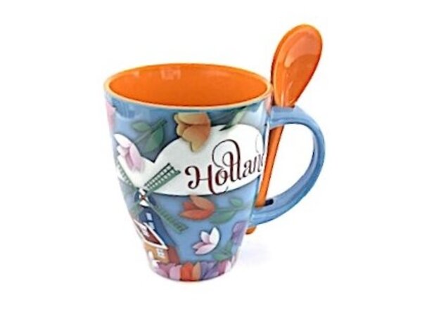 Cup with spoon Holland large