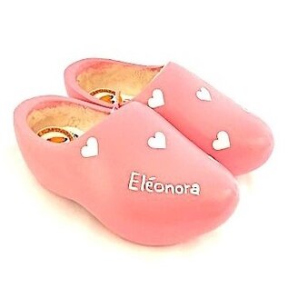 Geburt Holzschuhe mit Text