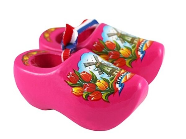 souvenirs klompjes roze 6cm