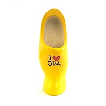 Clog on foot with photo