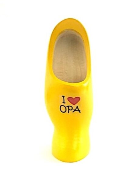 Clog on foot with photo