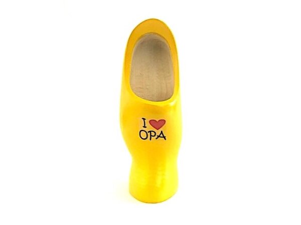 Clog on foot with photo