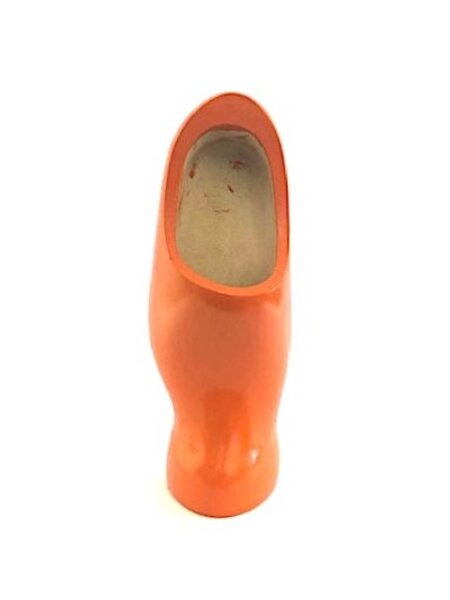 Clogs on foot in color