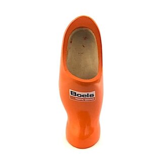 Clog on foot with Logo
