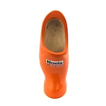 Clog on foot with Logo