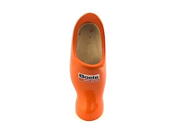 Clog on foot with Logo