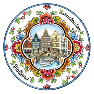 Beermat with canal houses