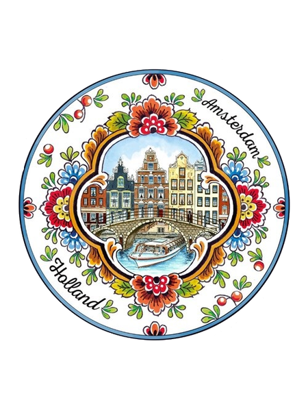 Bierviltje met grachtenpanden