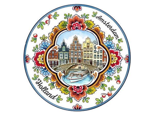 Beermat with canal houses