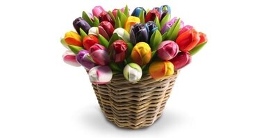 Houten tulpen