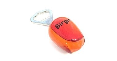Houten tulpen met bedrukking