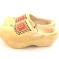 Transparent farmer's wooden shoes