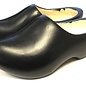 Black wooden shoes in all sizes