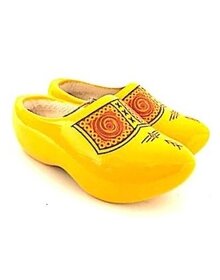 Gelbe Farmer Kinderclogs – Traditionelle holländische Clogs für Kinder