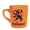  Oranger Becher mit Löwen
