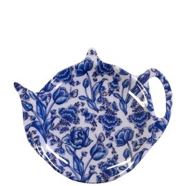 Delft blue tea bag holder