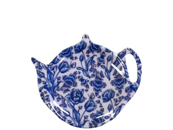 Delft blue tea bag holder