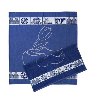 Theedoek "Dutch" Blauw