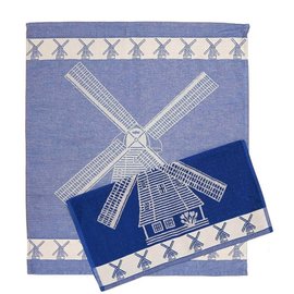 Tea towel Delft Blue Windmill