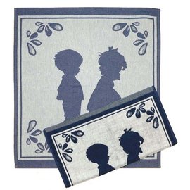 Tea towel boy and girl