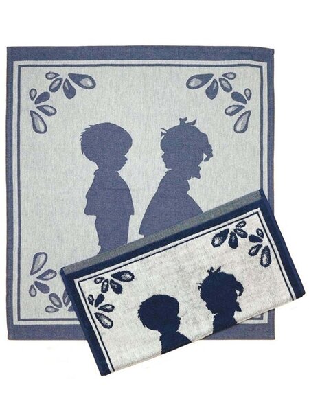 Tea towel boy and girl