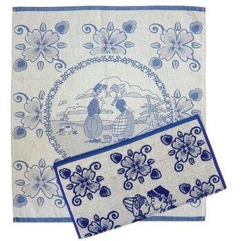 Tea towel kissing couple