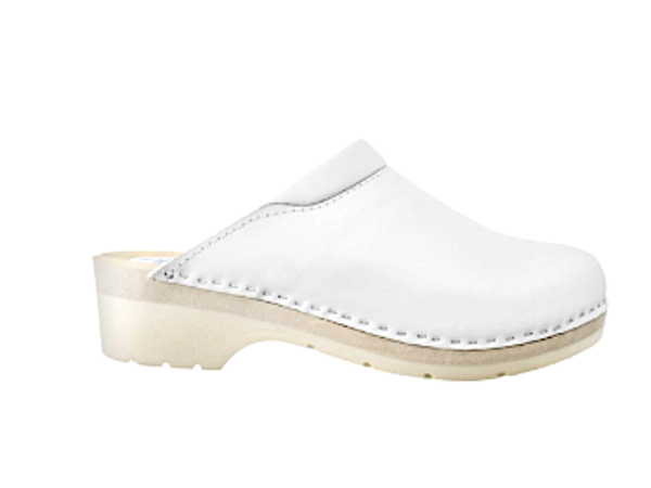 Weißer Schuhclog mit PU-Sohle