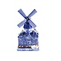 Delft blue music city windmill 16cm